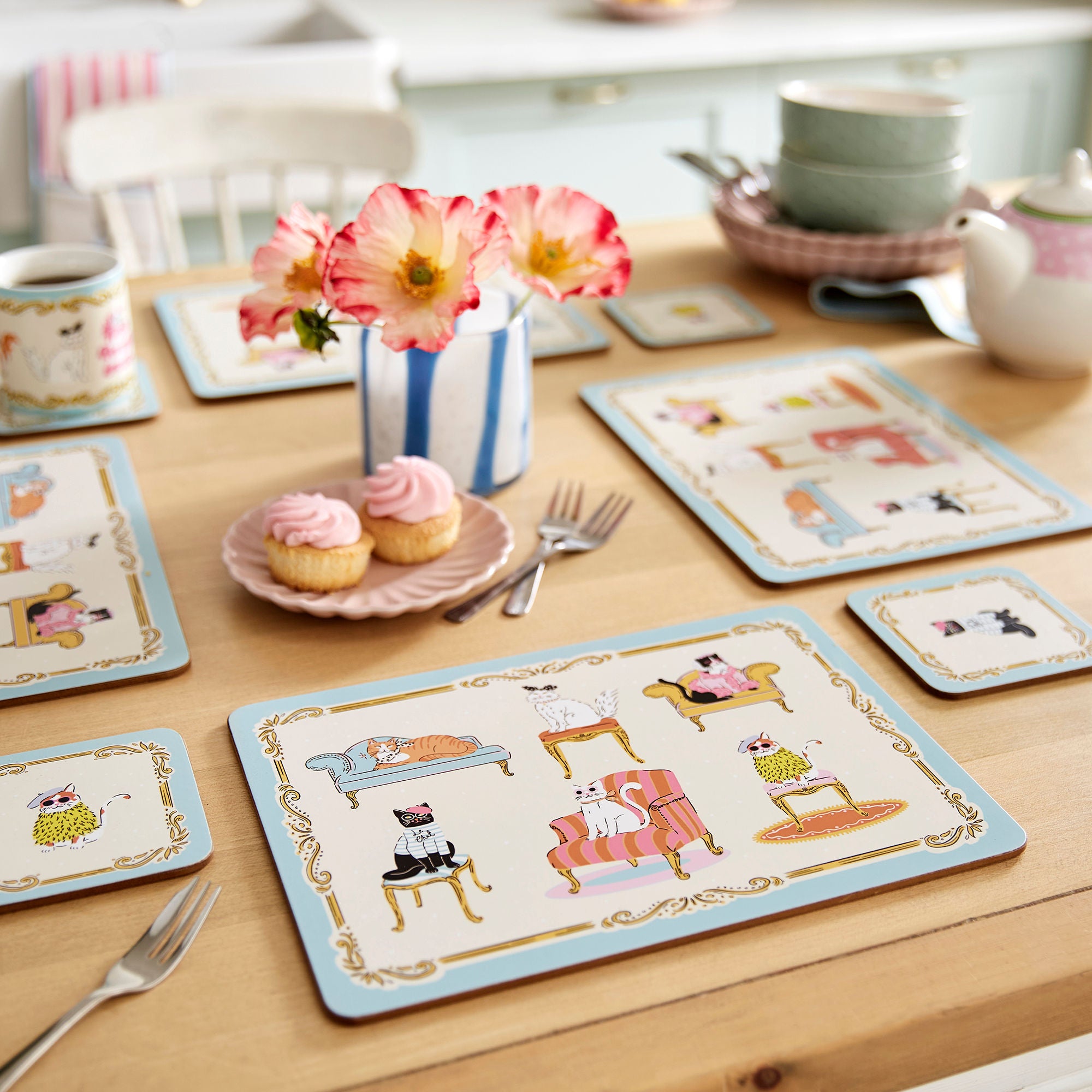 ulster-weavers-cool-cats-tischset-4er-pack-in-bunt image 2