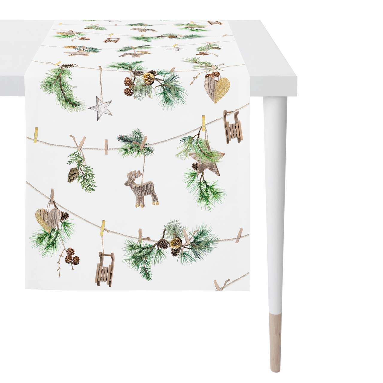 apelt-9532-tischl-ufer-christmas-all-over-winter-tannenzweige-baumwolle image 2