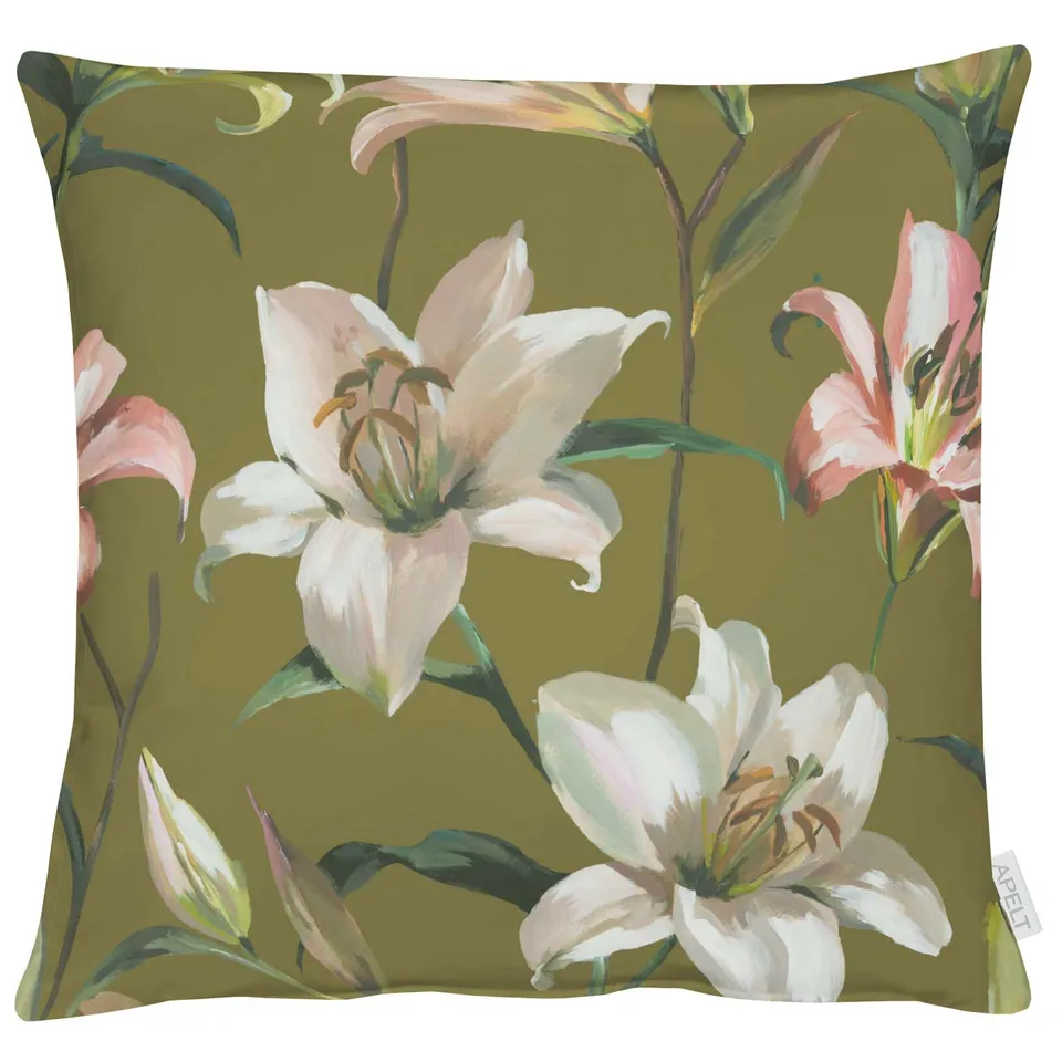 apelt-5602-kissenbezug-lilienmotiv-baumwoll-kissenh-lle-digitaldruck image 1