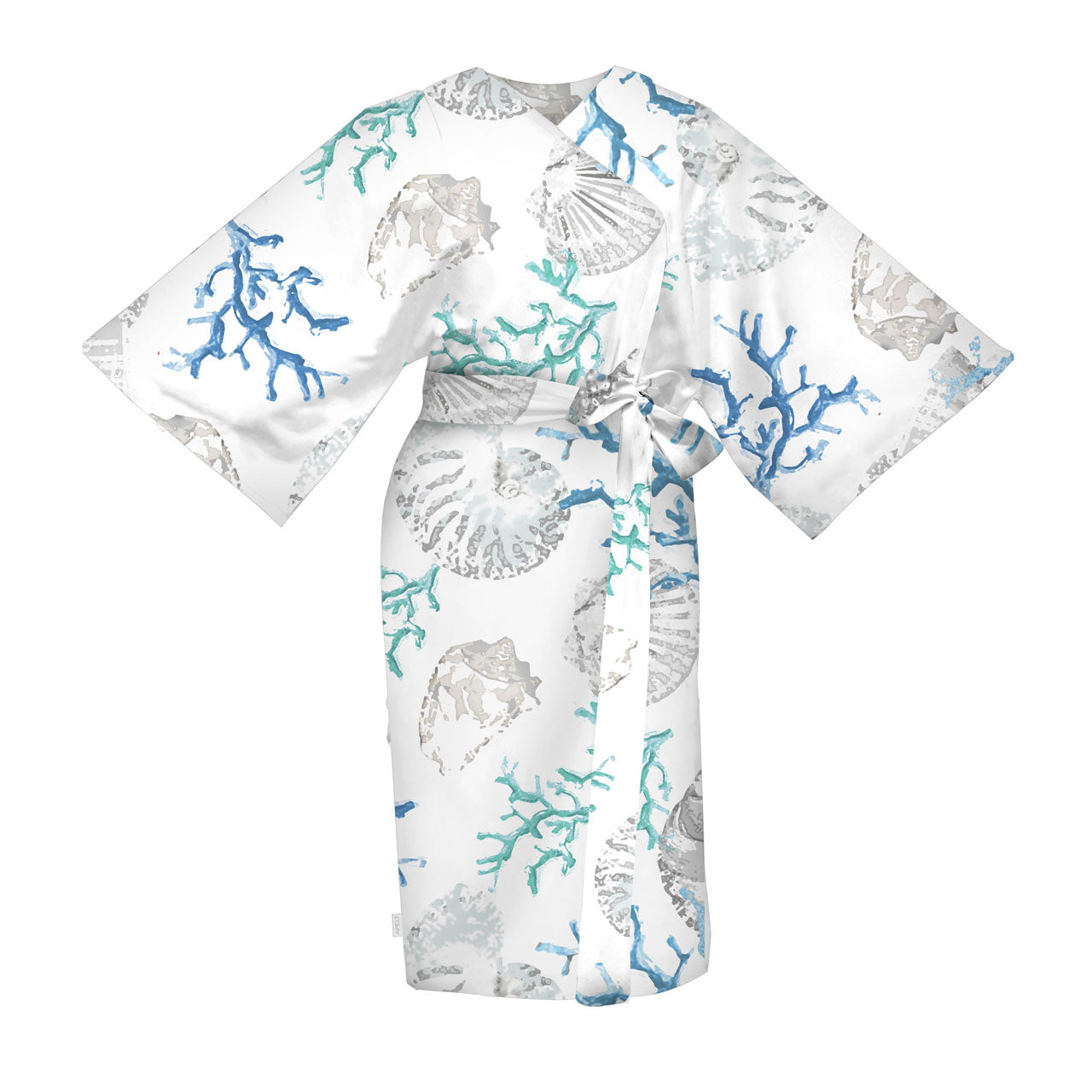 apelt-coral-kimono-baumwoll-satin-korallen-muscheln image 2