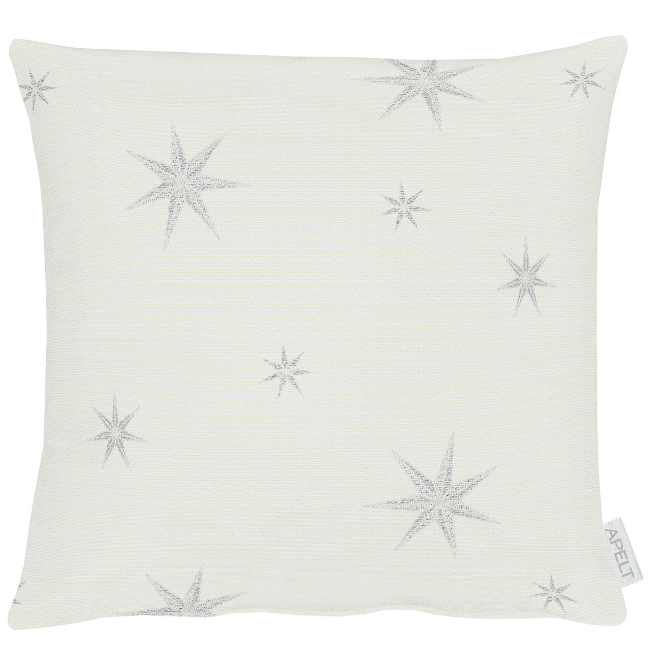 apelt-5842-kissen-weihnachtliche-sterne-lurex-jacquard image 2