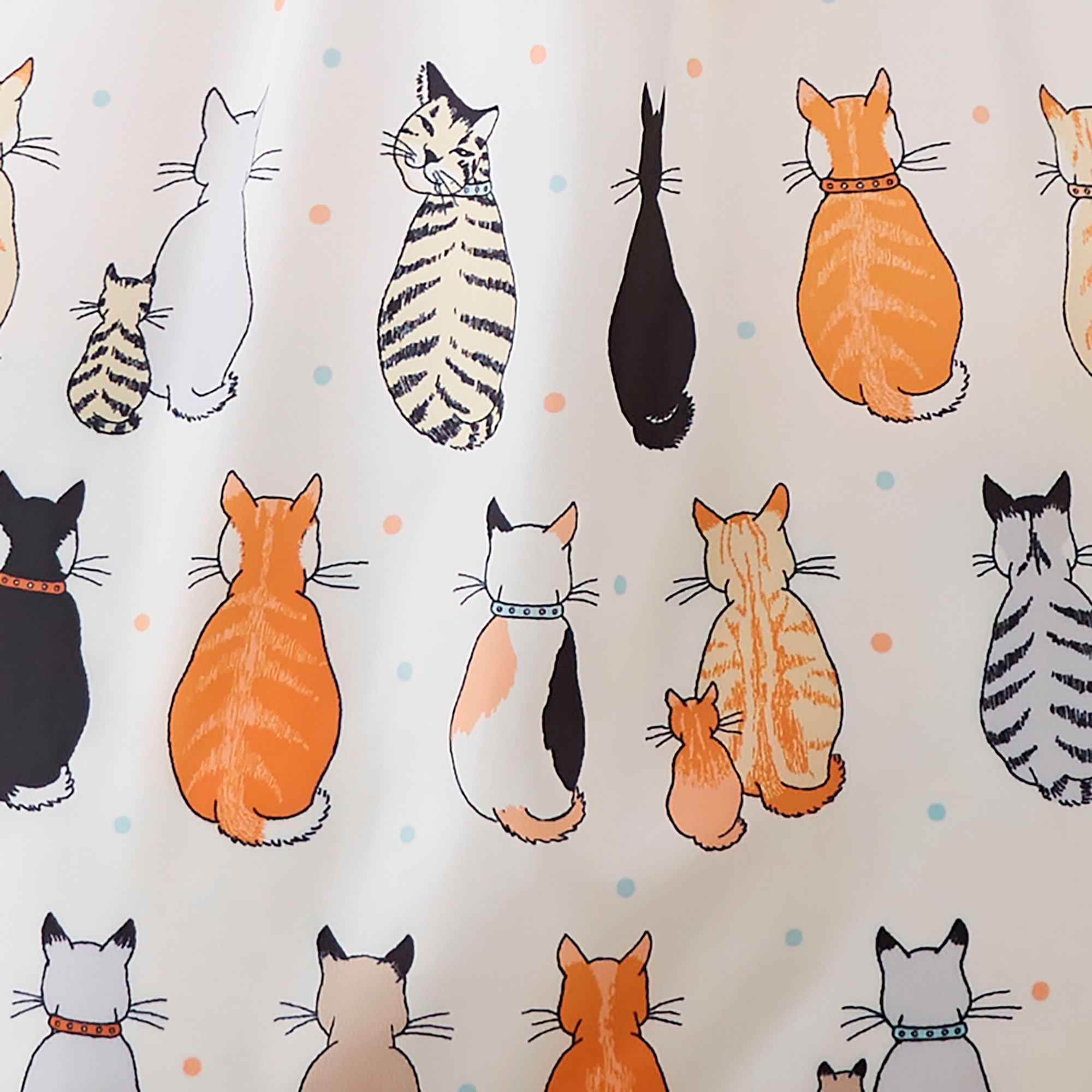 ulster-weavers-cats-in-waiting-2026-einkaufstasche-faltbar-medium-in-orange image 5