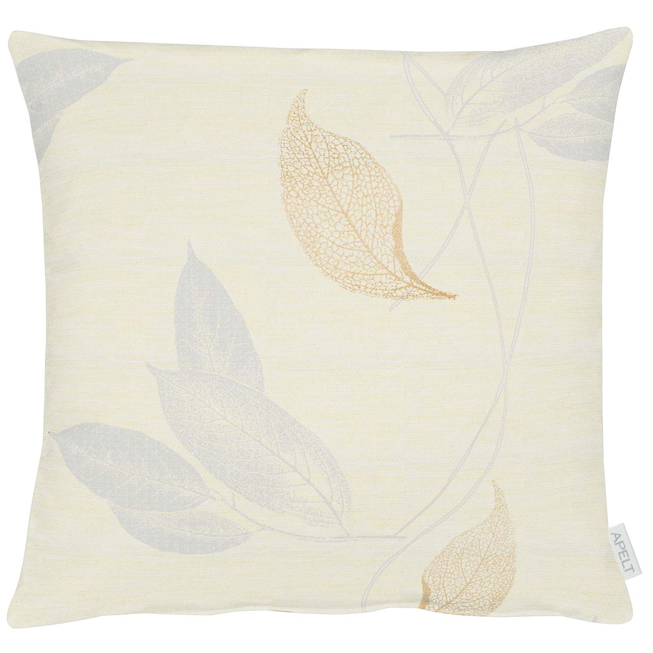 apelt-valerie-kissenbezug-blatt-motiv-jacquard-mit-rei-verschluss image 2