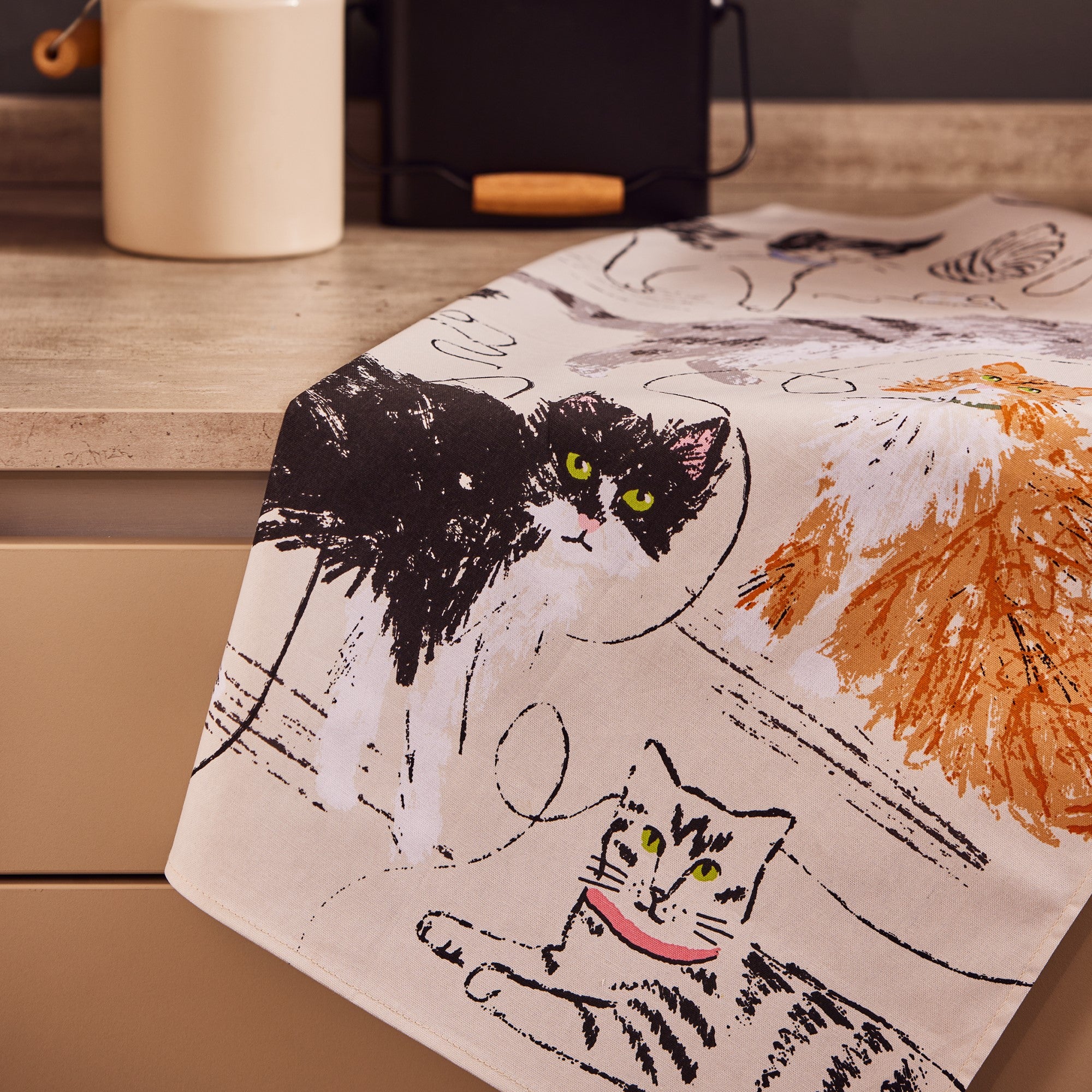ulster-weavers-feline-friends-geschirrtuch-baumwolle-in-grau image 3