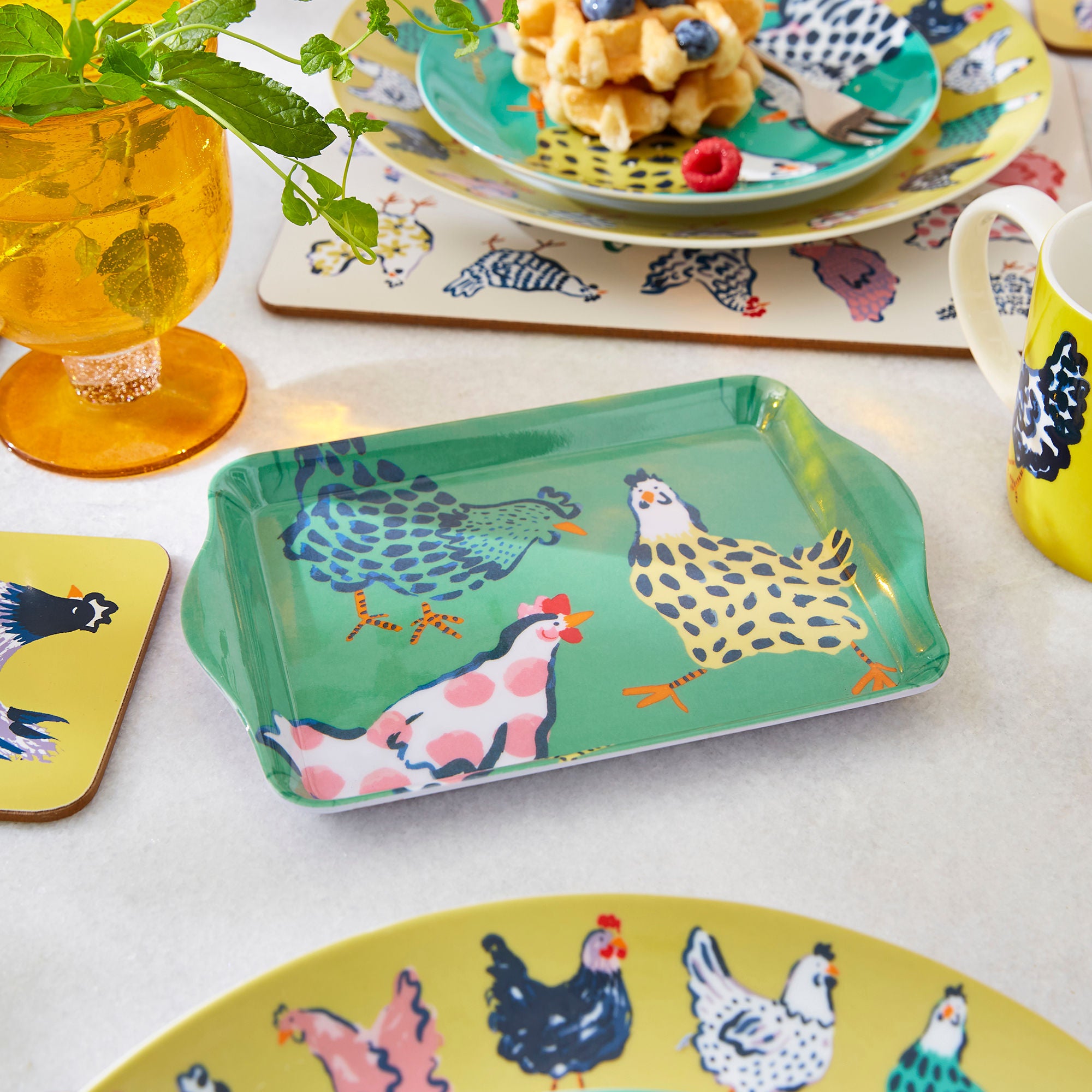 ulster-weavers-chick-chicken-scatter-tray-serviertablett-gelb image 2