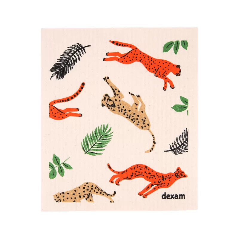 dexam-schwedisches-sp-ltuch-leopard-print-saugf-higes-zellulose-baumwolltuch image 1
