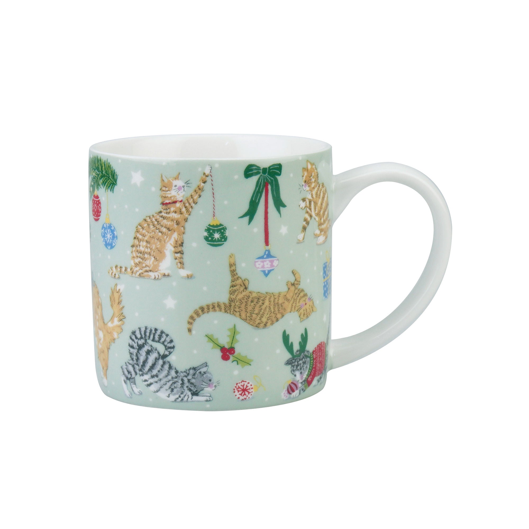 ulster-weavers-christmas-cats-tasse-bone-china-seafoam image 1