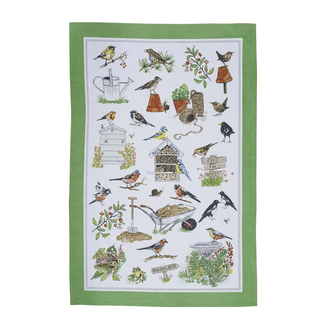ulster-weavers-garden-birds-geschirrtuch-baumwolle-gr-n image 1