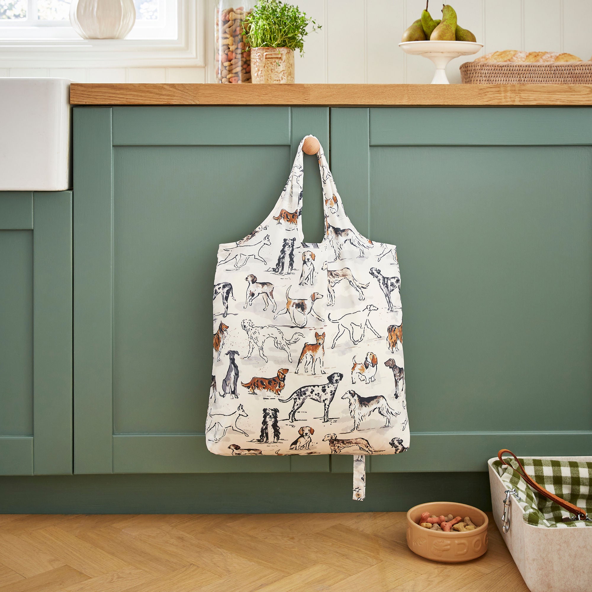 ulster-weavers-country-dogs-faltbare-tasche-mittel-in-braun image 2