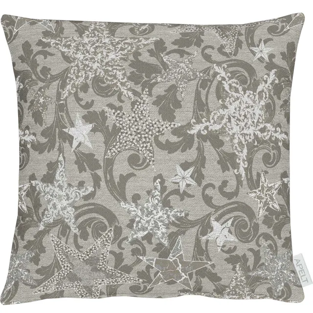 apelt-4711-kissenbezug-lurex-jacquard-sternendesign image 1