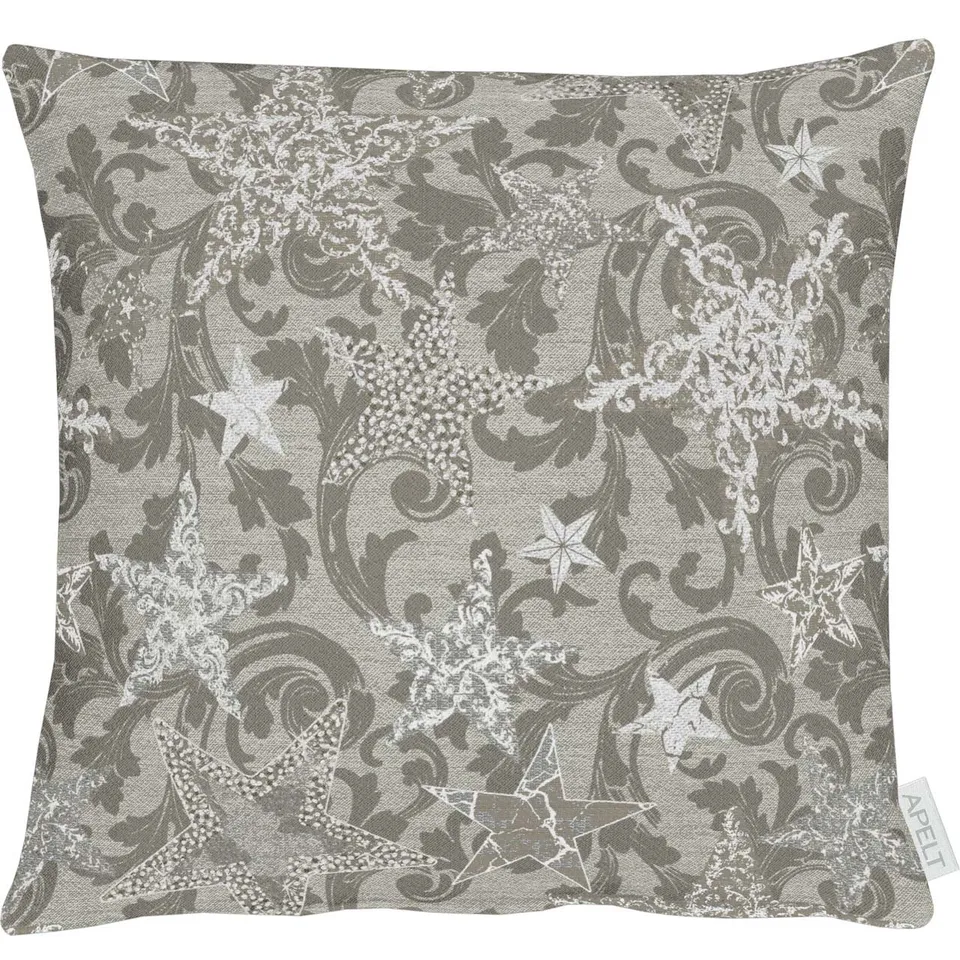 apelt-4711-kissenbezug-lurex-jacquard-sternendesign image 1