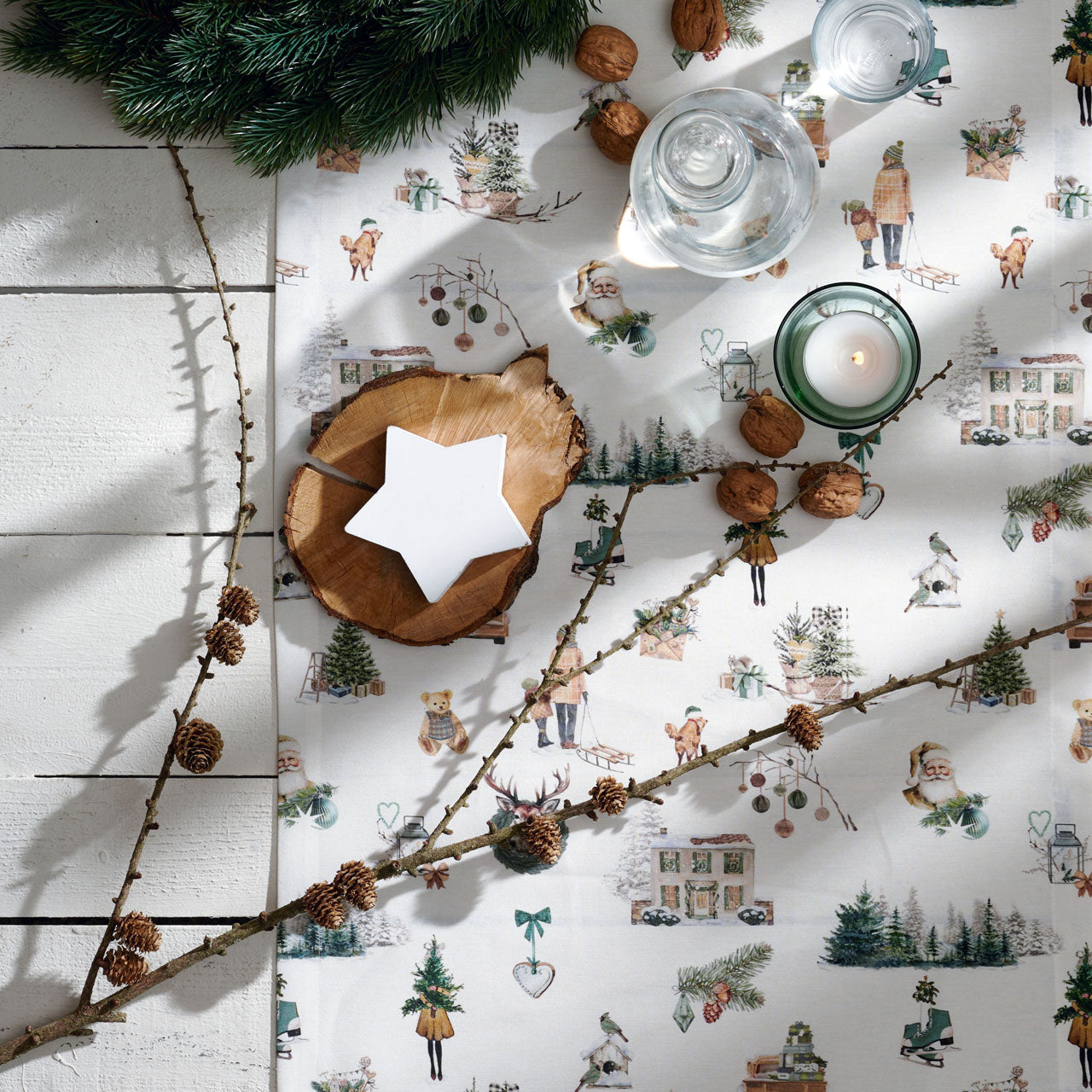 apelt-5821-tischband-christmas-all-over-winterwelt image 4