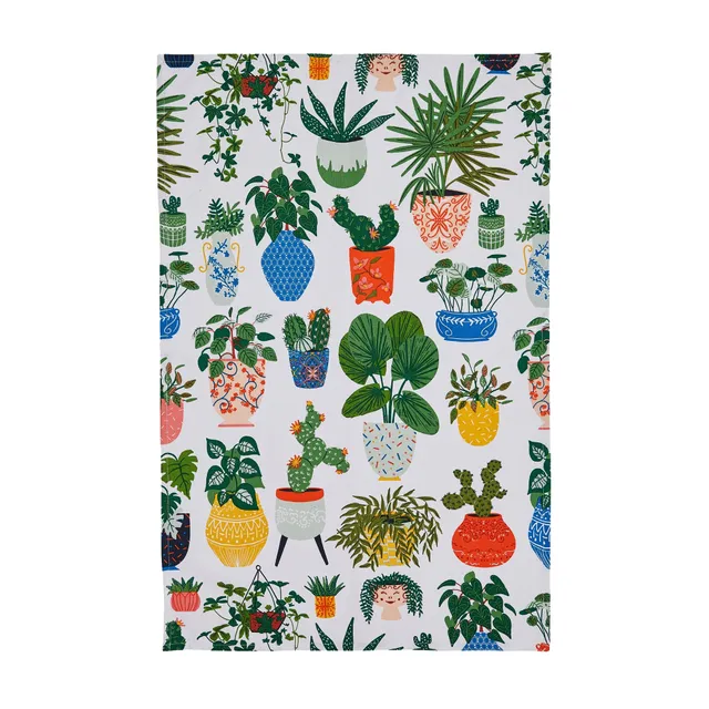 ulster-weavers-pot-plants-geschirrtuch-gr-n-baumwolle image 1