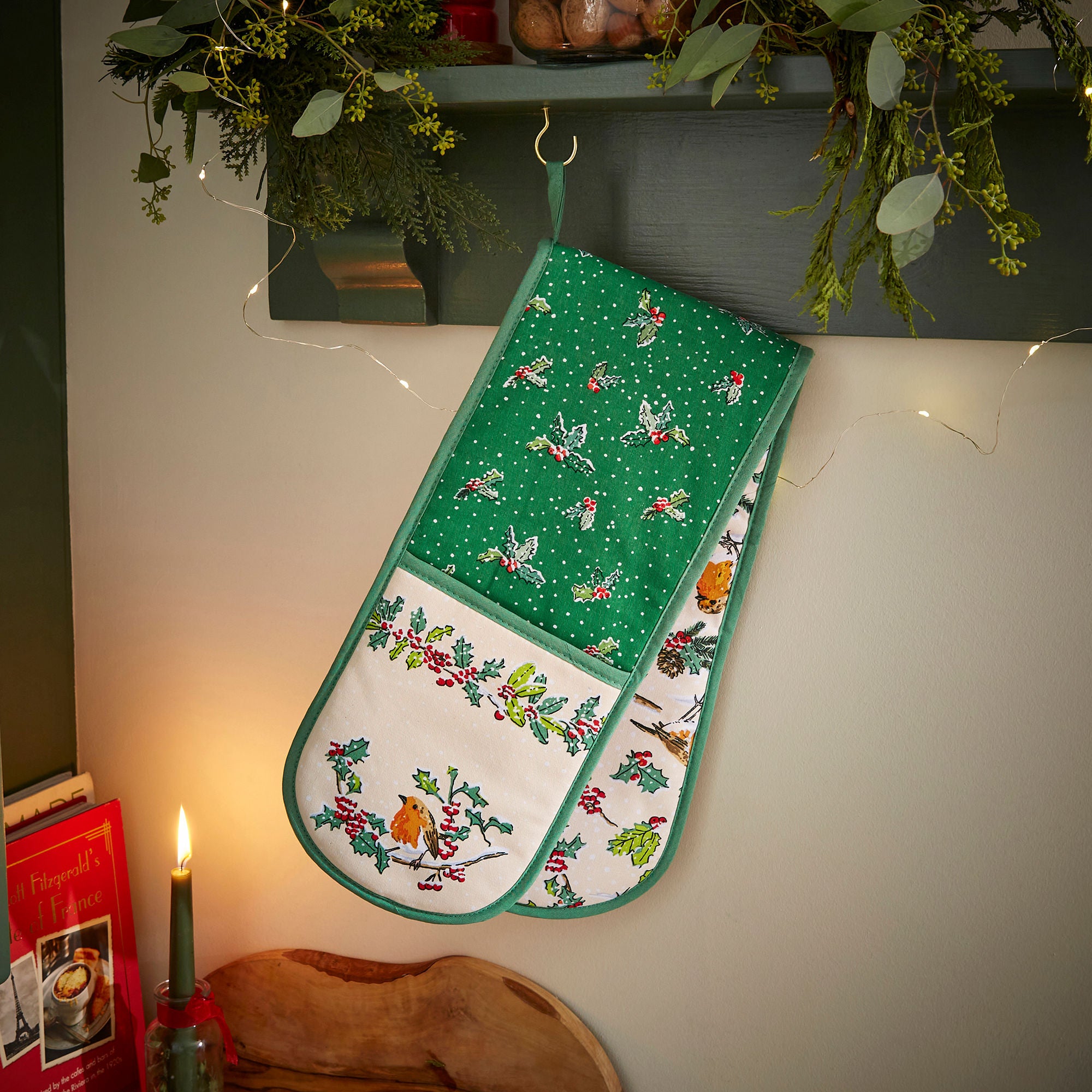 ulster-weavers-christmas-robins-doppel-ofenhandschuh-in-gr-n image 2