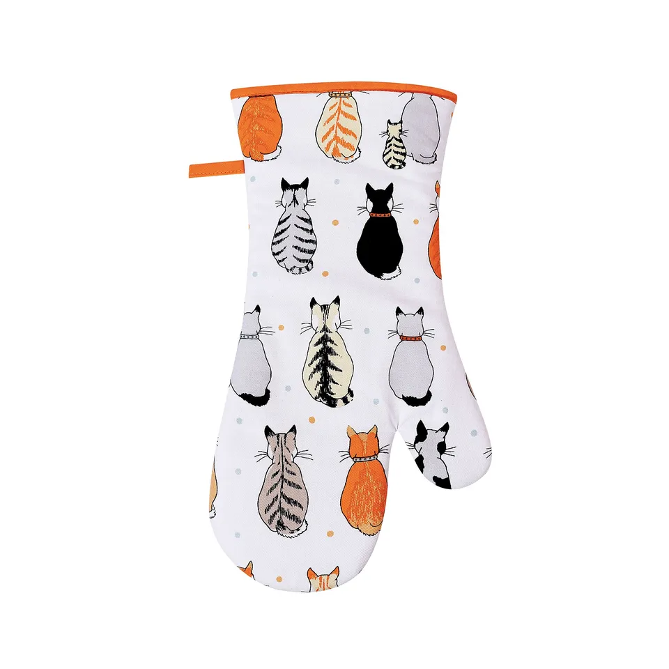 ulster-weavers-cats-in-waiting-2026-handschuh-ofenhandschuh-orange image 1