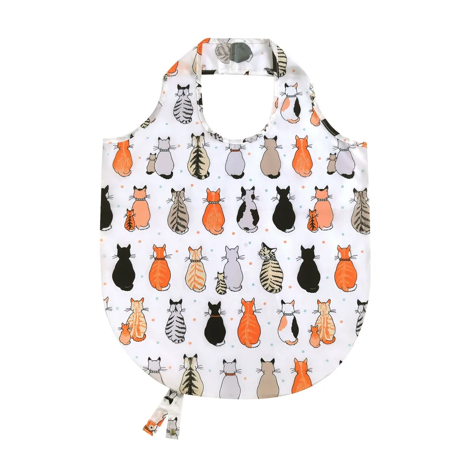 ulster-weavers-cats-in-waiting-2026-einkaufstasche-faltbar-medium-in-orange image 1