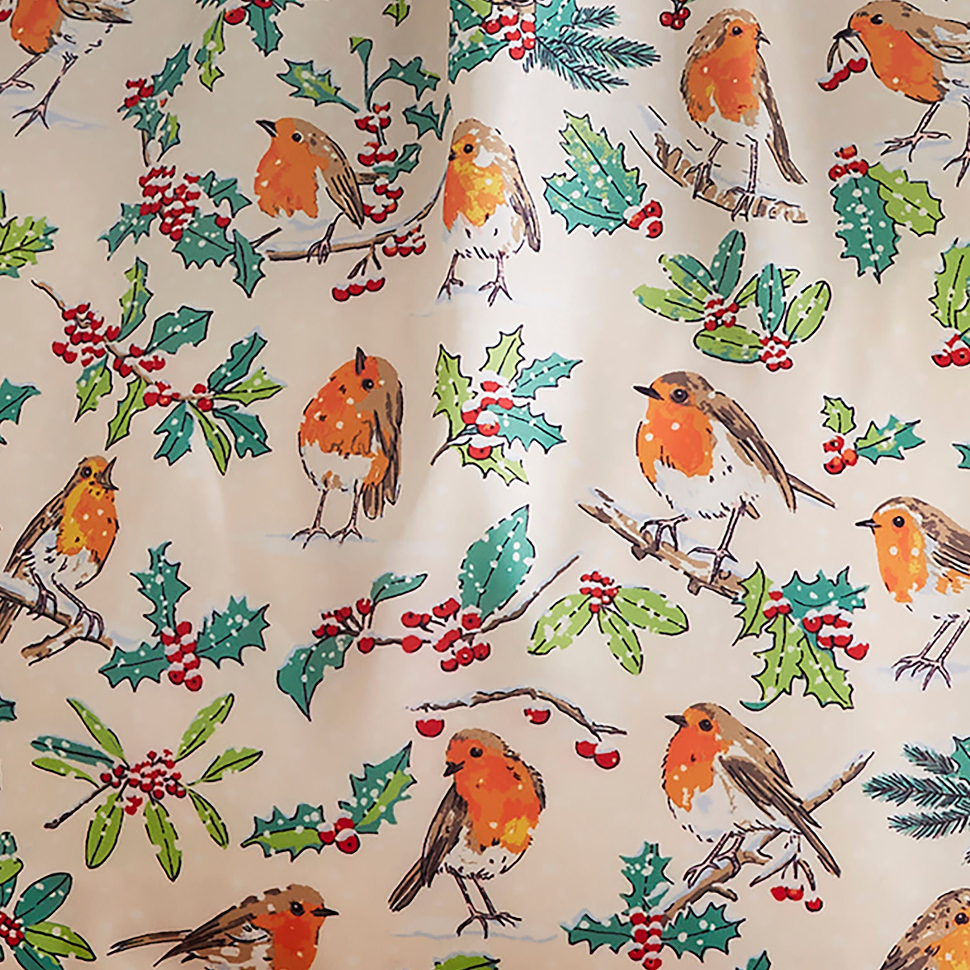 ulster-weavers-christmas-robins-faltbare-tasche-medium-gr-n image 5
