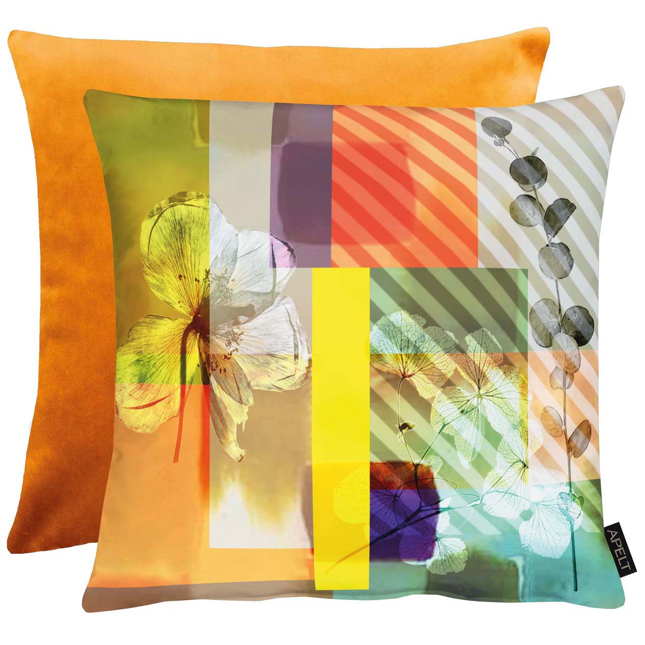 apelt-enja-kissenbezug-farbfl-chen-bunt-samt image 2