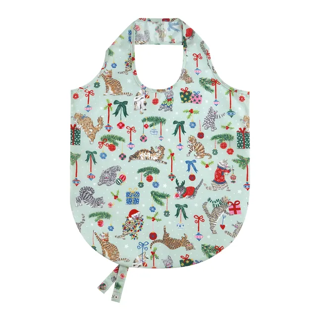 ulster-weavers-christmas-cats-falt-tasche-medium-seafoam image 1