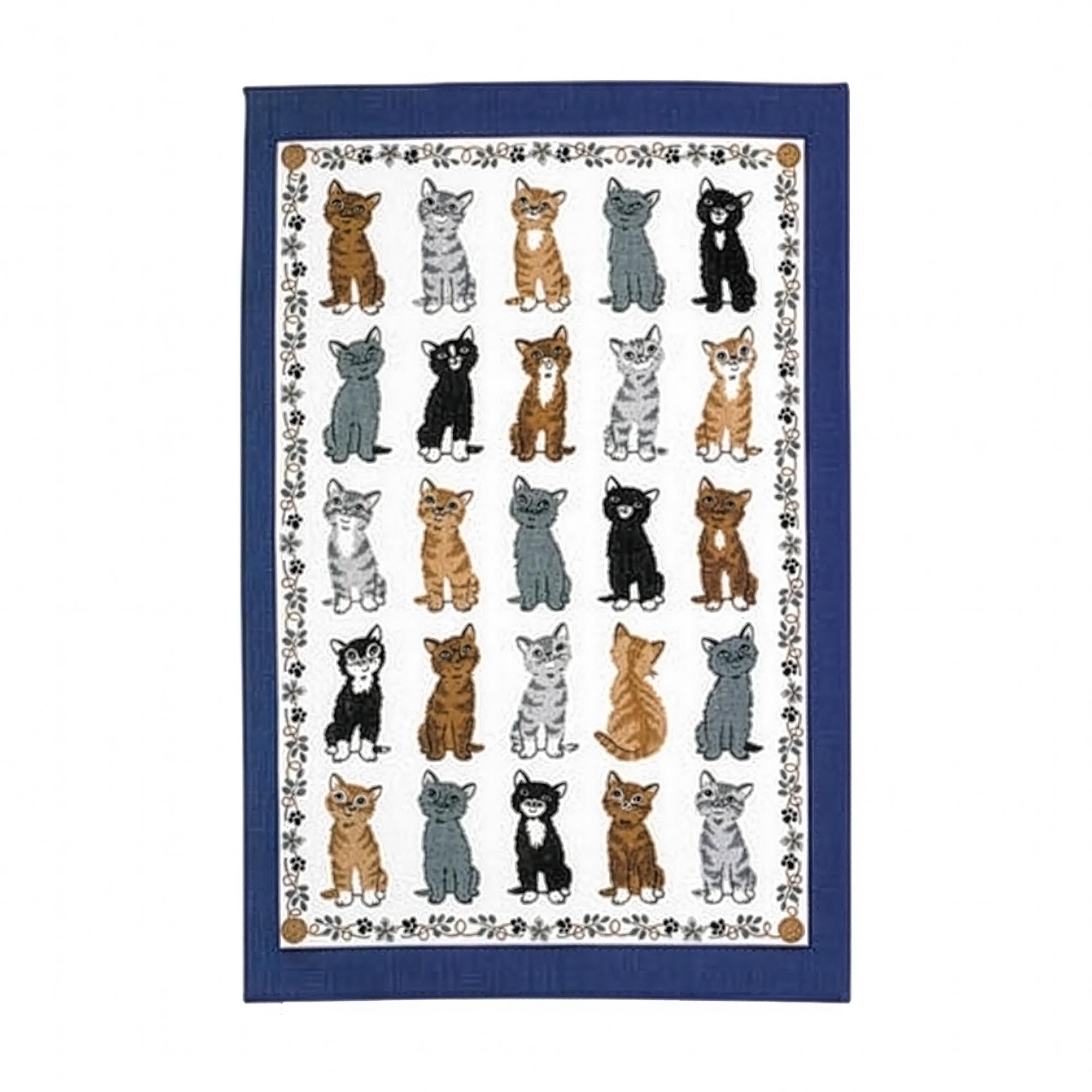 ulster-weavers-kittens-arrived-geschirrtuch-baumwolle-in-blau image 1