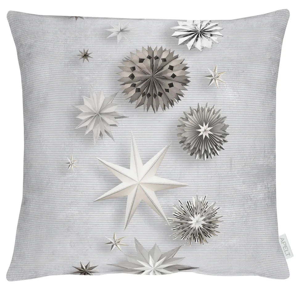 apelt-5844-kissenbezug-christmas-elegance-weihnachtssterne image 1