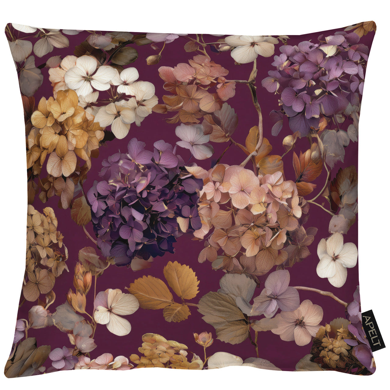apelt-7406-kissen-hortensienbl-ten-all-over-herbstzeit image 1