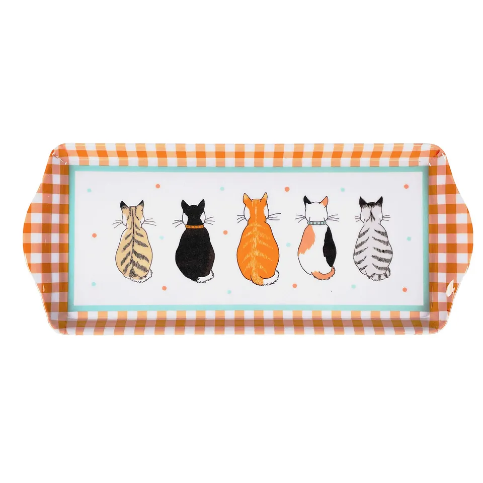 ulster-weavers-cats-in-waiting-serviertablett-klein-orange image 1