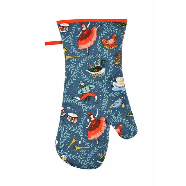 ulster-weavers-12-days-of-christmas-ofenhandschuh-blau image 1