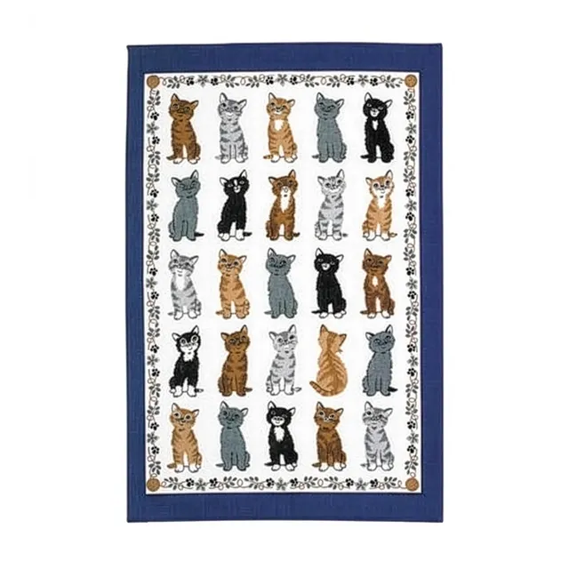 ulster-weavers-kittens-arrived-geschirrtuch-baumwolle-in-blau image 1