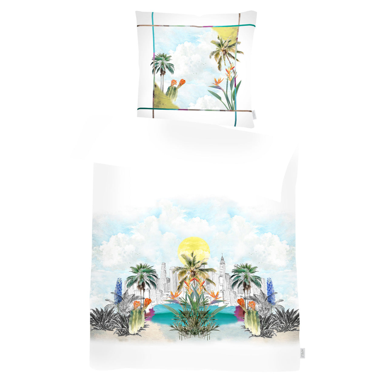 apelt-miami-bettw-sche-set-baumwoll-satin-135x200-80x80-gro-stadt-dschungel image 2