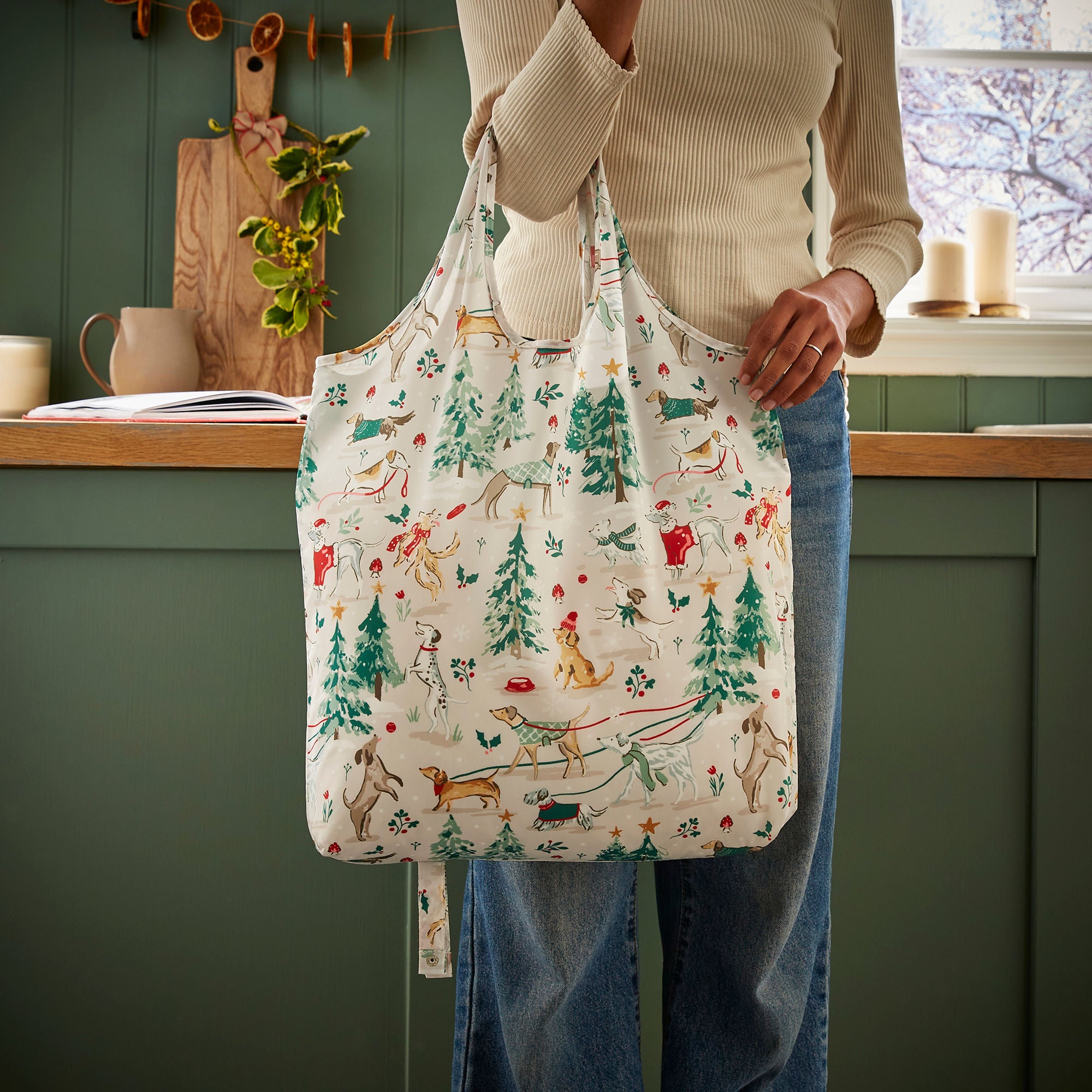ulster-weavers-winter-walkies-faltbare-tasche-medium-in-beige image 2