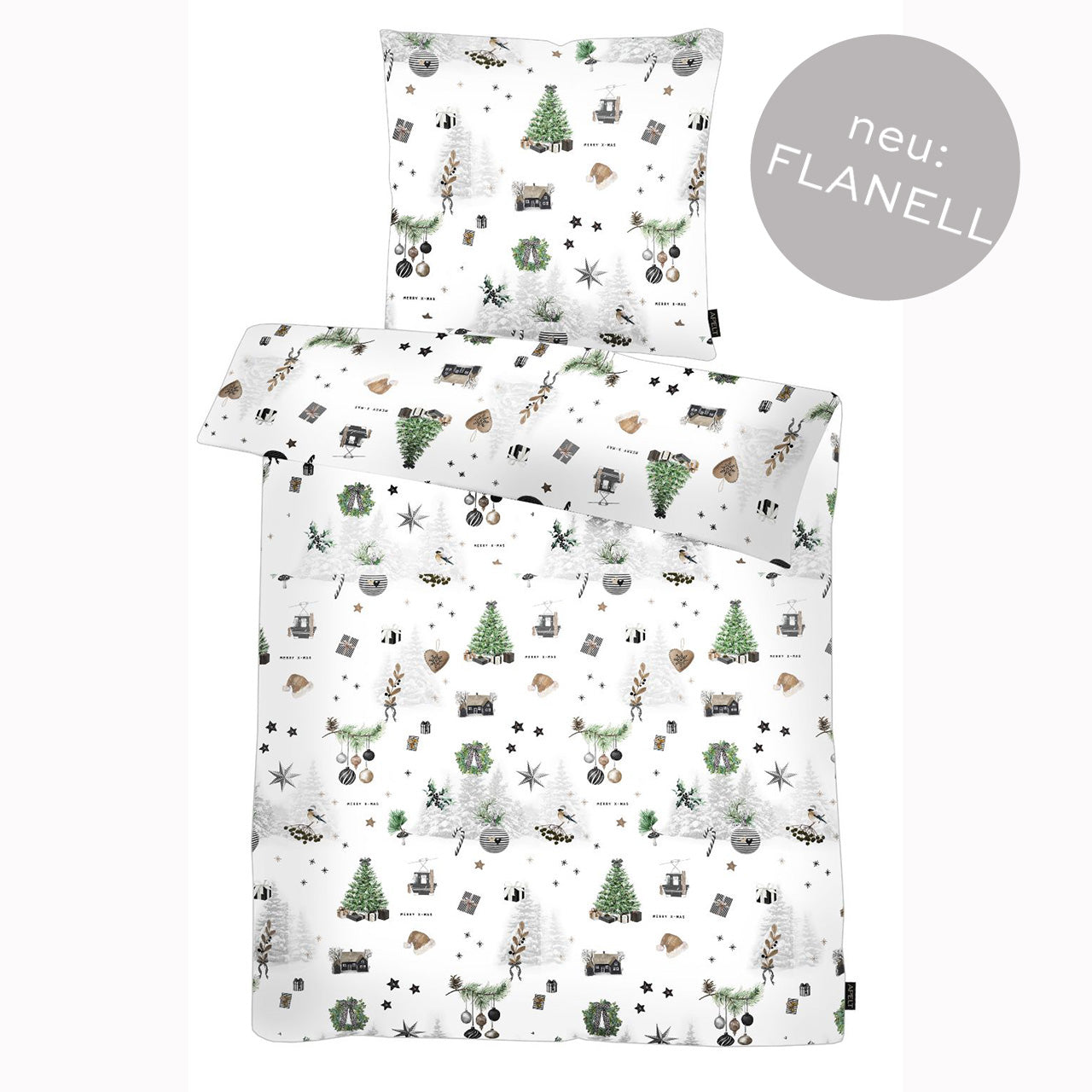 apelt-max-bettw-sche-set-flanell-mit-weihnachts-und-wintermotiven image 2