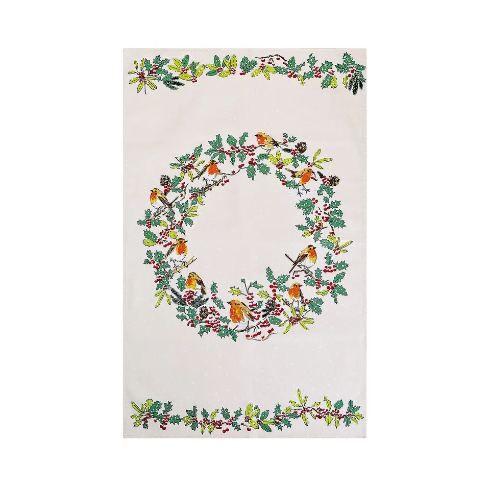 ulster-weavers-christmas-robins-geschirrtuch-baumwolle-gr-n image 1