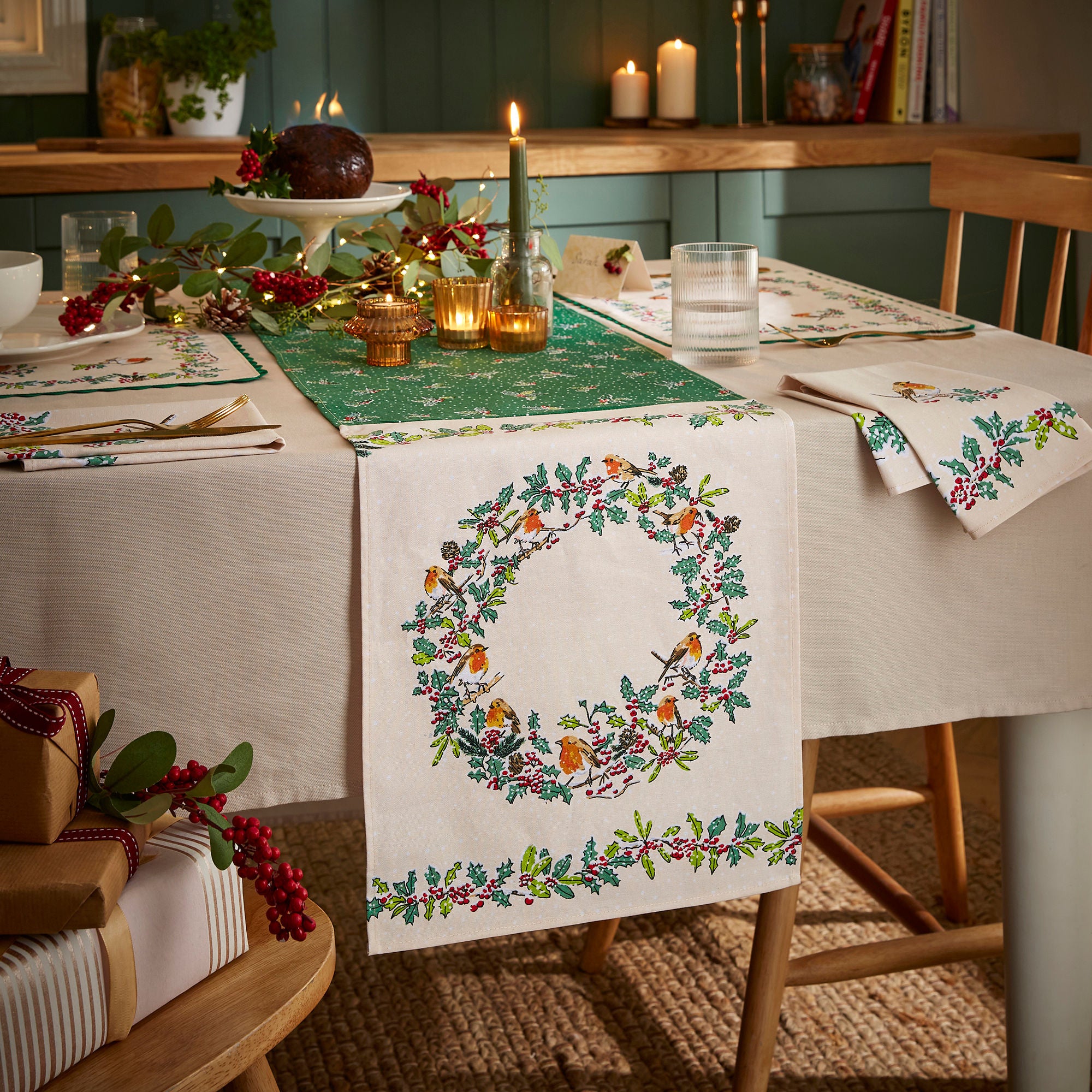 ulster-weavers-christmas-robins-tischl-ufer-in-gr-n image 3
