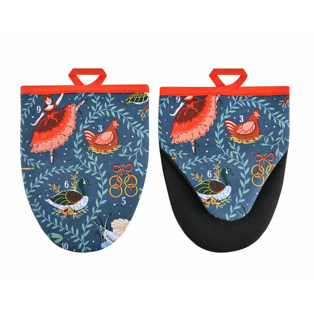 ulster-weavers-12-days-of-christmas-topflappen-2er-set-blau image 1