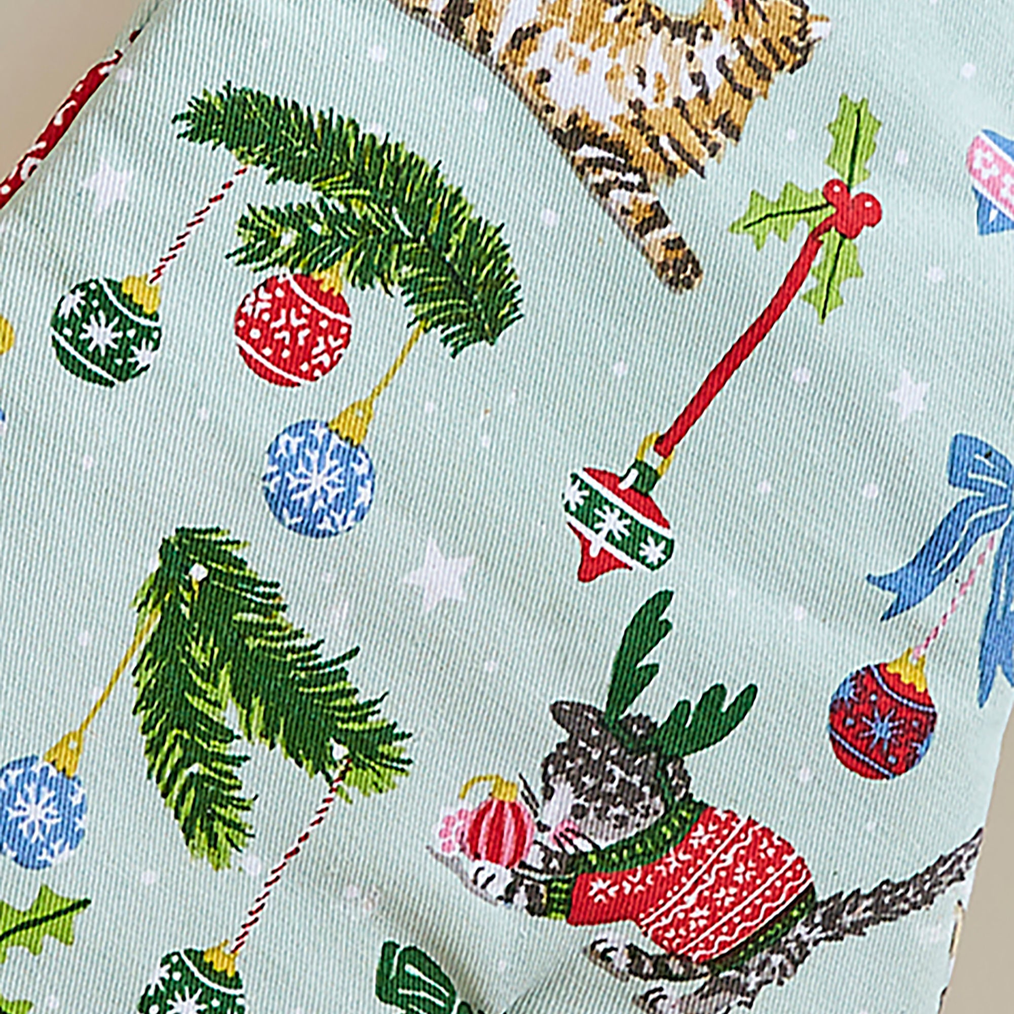ulster-weavers-christmas-cats-ofenhandschuh-seafoam image 5