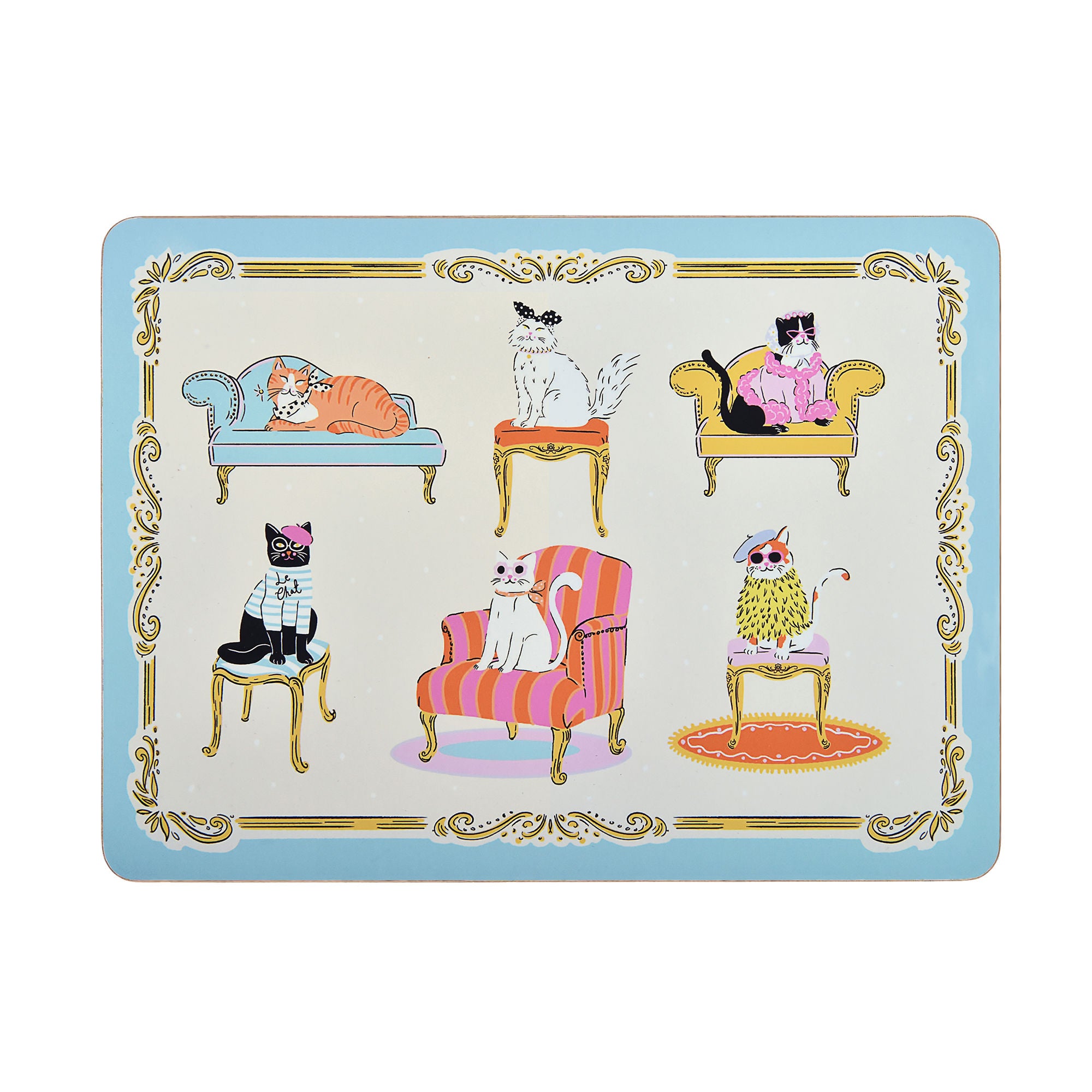 ulster-weavers-cool-cats-tischset-4er-pack-in-bunt image 1