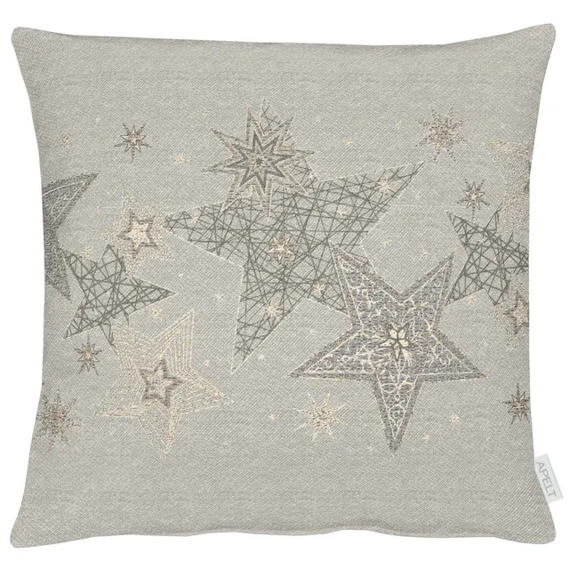 apelt-6303-kissenh-lle-lurex-jacquard-sternendesign image 1