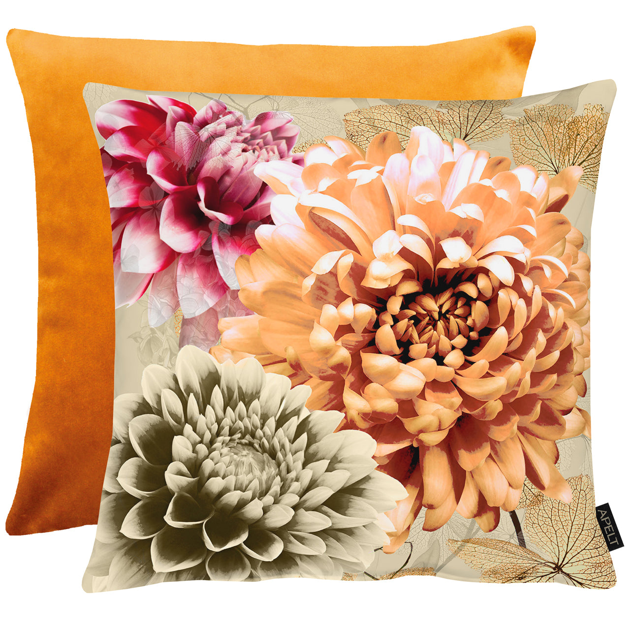 apelt-dahlia-kissen-opulente-bl-ten-auf-samt-mit-f-llung image 3