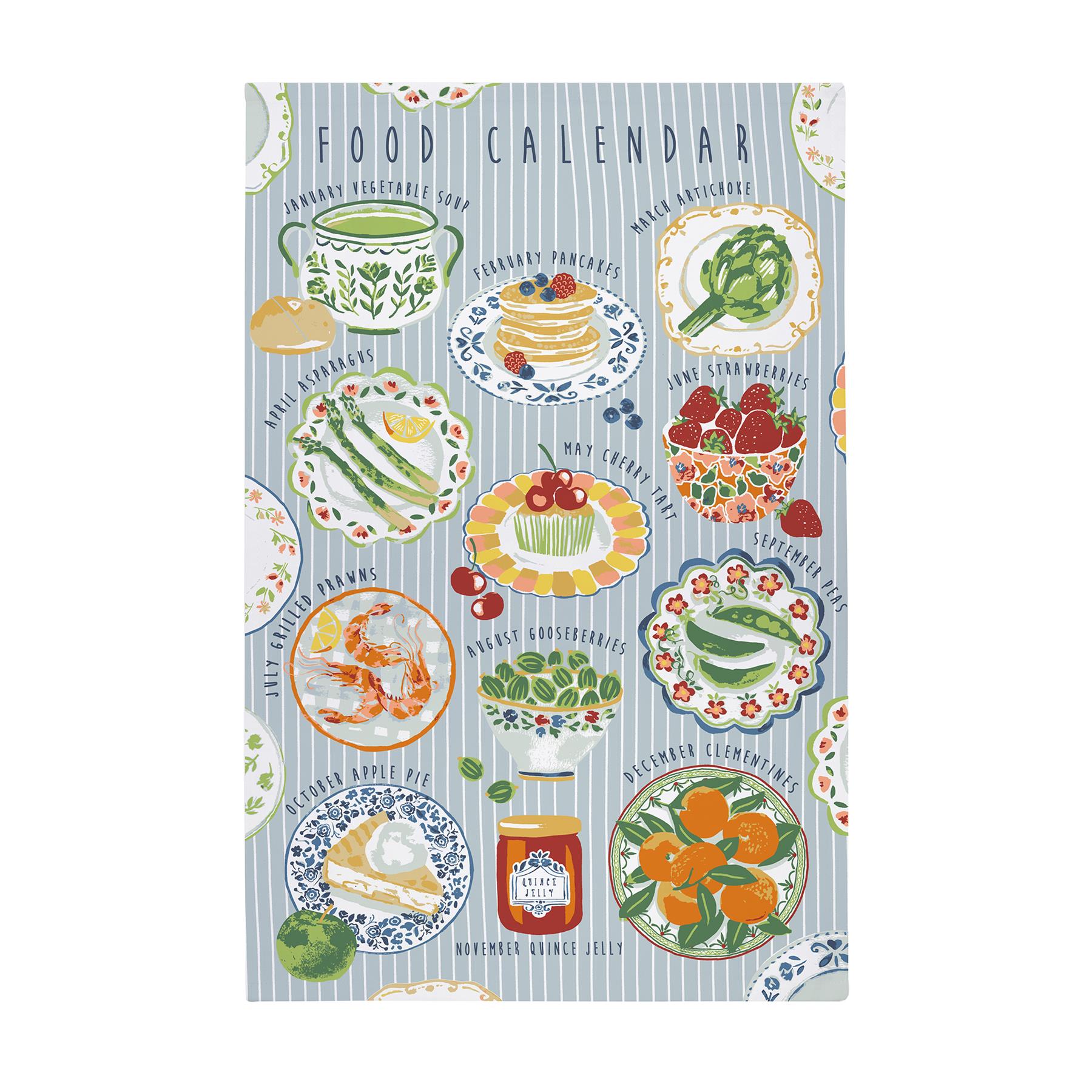 ulster-weavers-food-calendar-geschirrtuch-baumwolle-in-bunt image 1