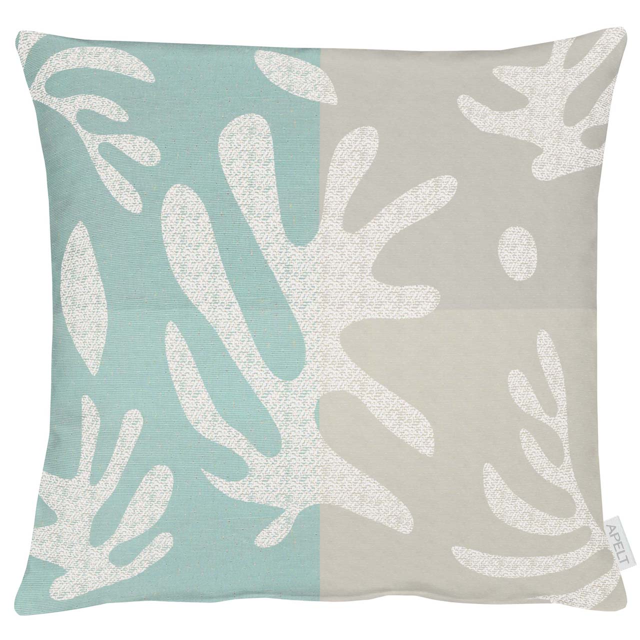 apelt-dora-kissen-blattmotiv-jacquard-mit-f-llung image 2