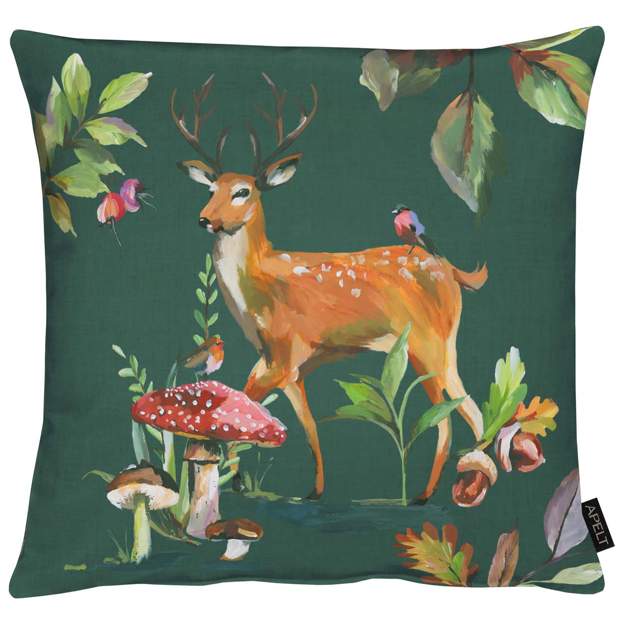 apelt-5884-herbstmotiv-kissen-reh-und-pilze-mit-f-llung image 2