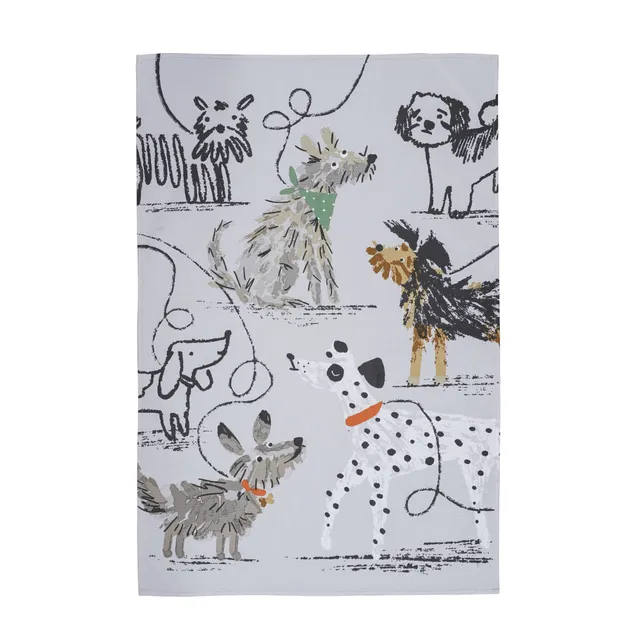 ulster-weavers-dog-days-geschirrtuch-aus-baumwolle-in-grau image 1