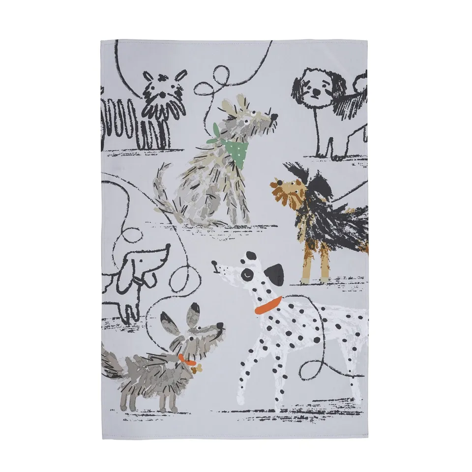 ulster-weavers-dog-days-geschirrtuch-aus-baumwolle-in-grau image 1