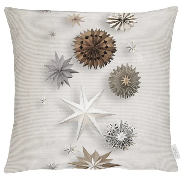 apelt-5844-kissen-weihnachtliche-sternen-christmas-elegance-mit-f-llung image 1