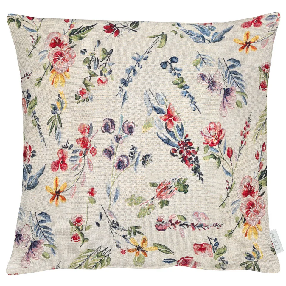 apelt-6729-springtime-kissenbezug-all-over-streublumen-jacquard image 1