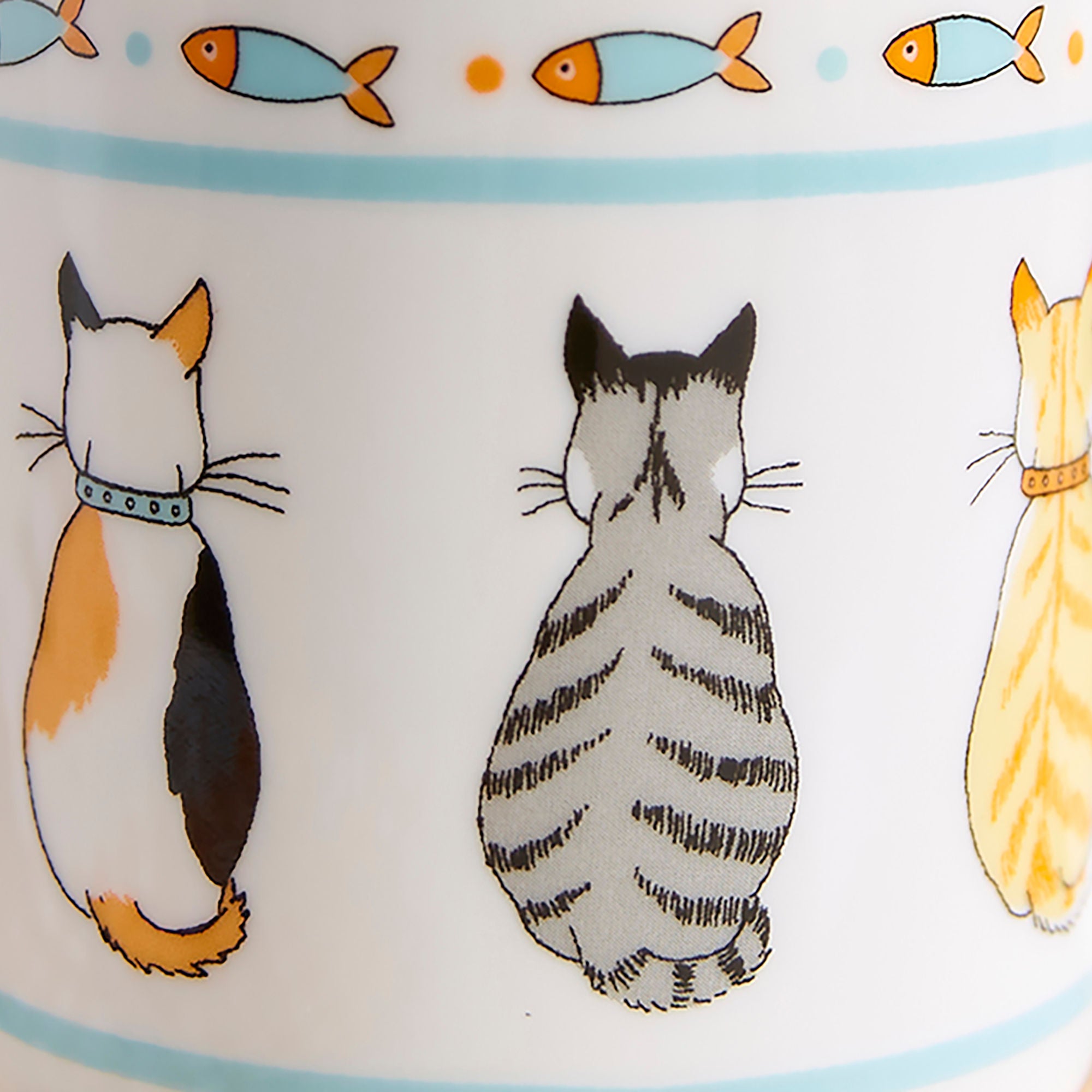 ulster-weavers-cats-in-waiting-bone-china-tasse-orange-porzellan image 4