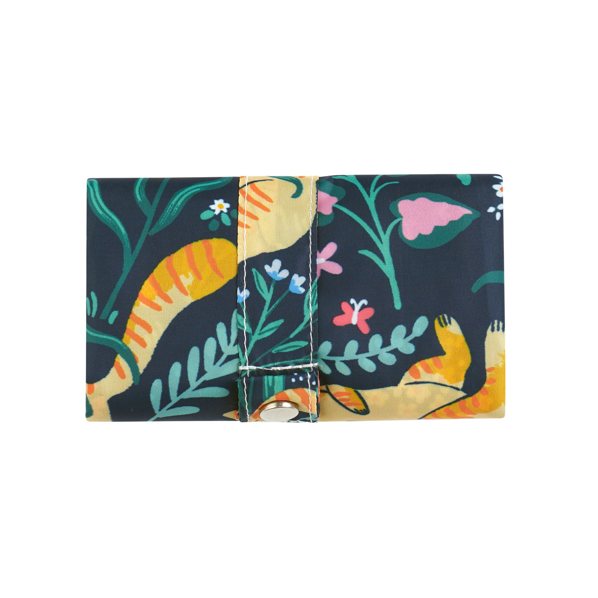 ulster-weavers-marmalade-meadow-faltbare-tasche-medium-navy-katzen image 3