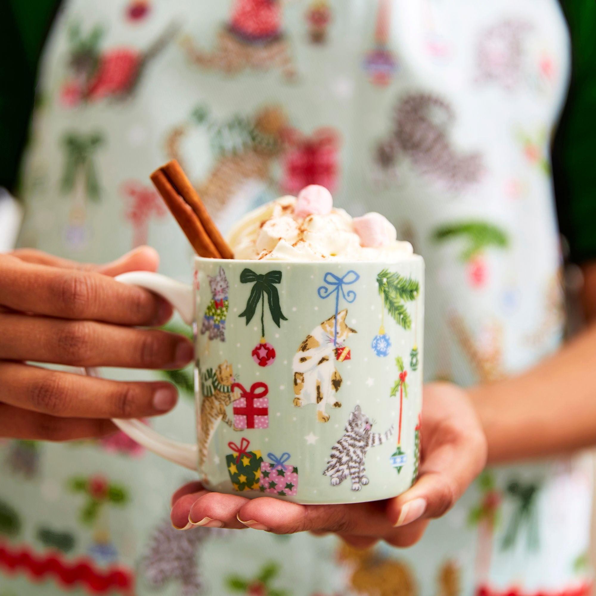 ulster-weavers-christmas-cats-tasse-bone-china-seafoam image 2