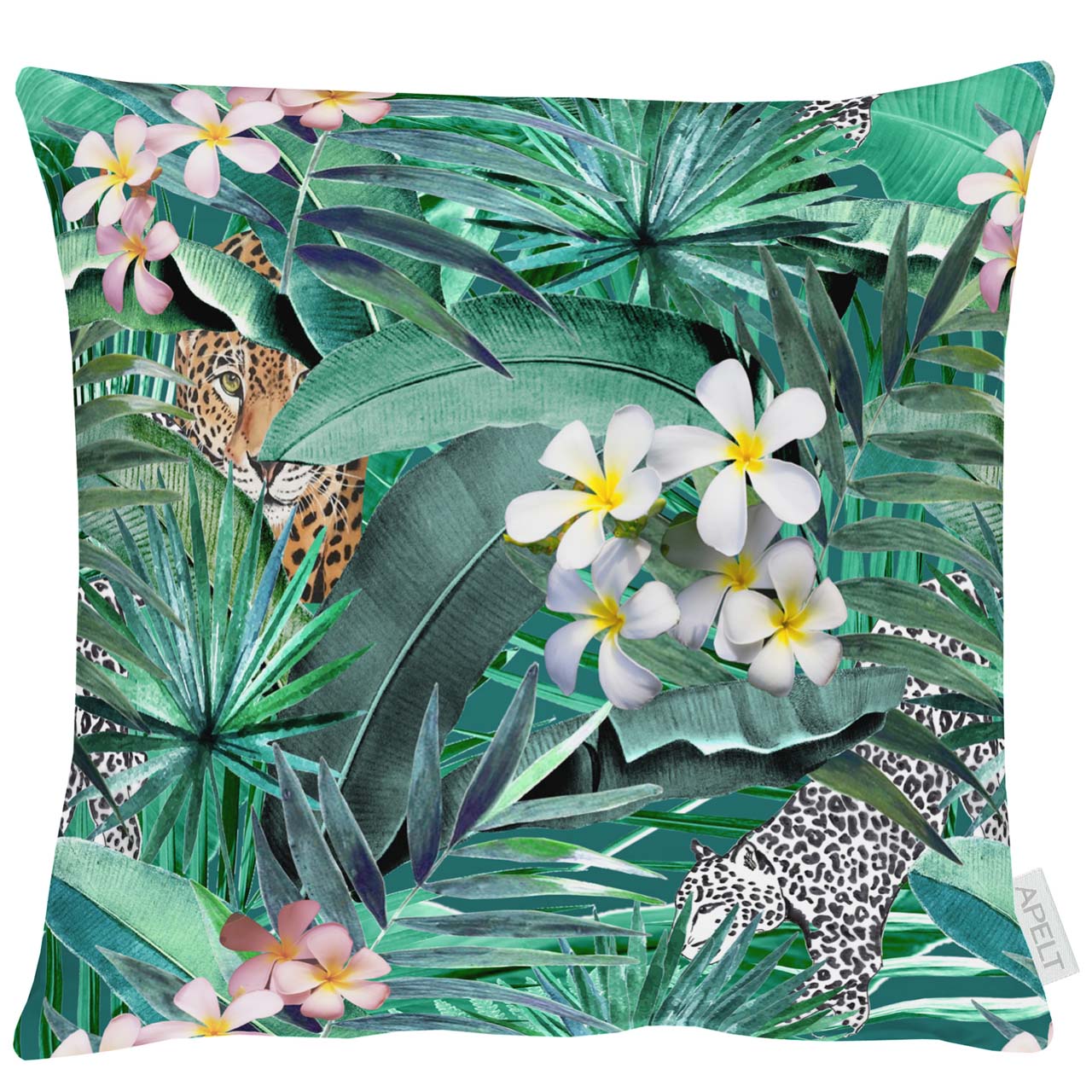 apelt-6852-kissen-tropical-summertime-palmbl-tter-inkl-f-llung image 1